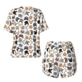 thumbnail image 2 of Sigee Cute Cats for Sleepwear Casual Pjs with Pockets Women's Pajamas Sets Shorts 2 Piece Short Sleeve Lounge Sets 3X-Large, 2 of 9