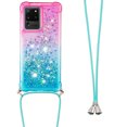 thumbnail image 3 of Funda para Samsung Galaxy S20 Ultra 5G Brillantina Líquida Divertida Reluciente y con Cristales en Movimiento Cuerpo Cruzado con Cordón Ajustable, 3 of 5