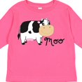 thumbnail image 4 of Inktastic Moo Says the Cow Boys or Girls Long Sleeve Toddler T-Shirt, 4 of 5