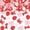 Red, variant on Confetti Tissue Paper Table Confetti, Glitter Metallic Foil Sprinkles Table Centerpiece, Tissue Paper Flick Flutter Sticks for Wedding Celebrations, Anniversary, Birthday Parties, Blue Yellow