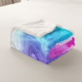 thumbnail image 4 of Marble Sherpa Blanket Queen 90"X90" Stone Pattern Fluid Throw Blanket Abstract Art Marbling Glitter Fleece Blanket Modern Iridescen Plush Bed Blanket Decorative Sofa Couch, 4 of 6