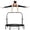 black, variant on Rebounder Trampoline for Adults 450/550 LBS Foldable Mini Trampoline 40" Fitness Rebounders Adjustable Foam Handle