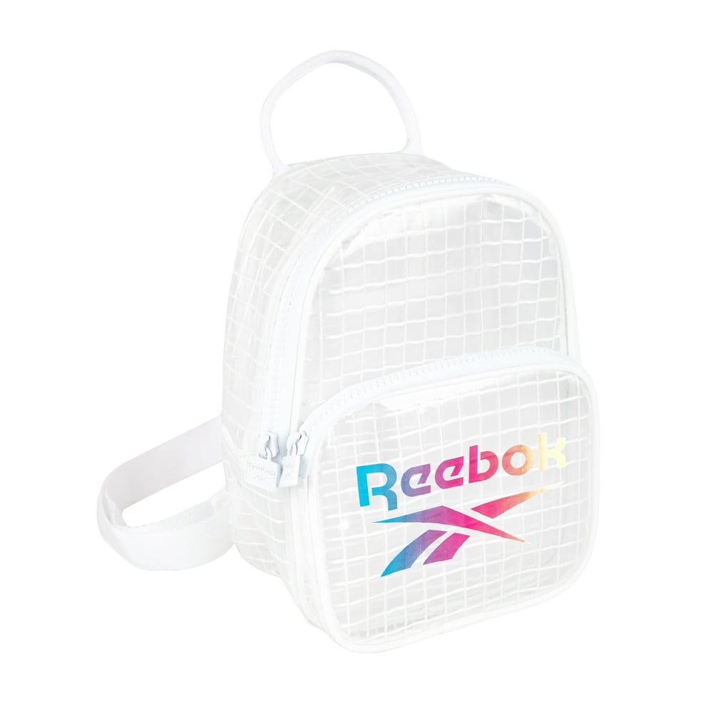 Reebok Classic Clear Grid Mini Backpack, Rainbow