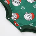 thumbnail image 6 of Staki Toddler Baby Christmas Outfit Infant Boy Xmas Bodysuit Holiday Gifts Newborn Santa Sweater Bodysuit(Green,6-12 Months), 6 of 7