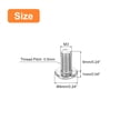 thumbnail image 2 of M3-0.5 x 6mm 50Pack Metal Flat Round Head Screws Phillips Drive Machine Bolt, 2 of 6