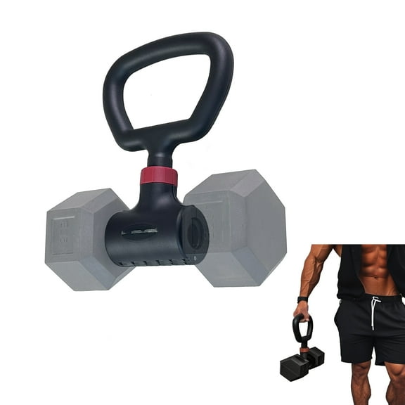KORIKAHM Hyperbell Dumbbell Converter - Convert Dumbbells to Barbell Set and Kettlebell for Home Fitness - Adjustable & Up to 200 lb Capacity Weight Barbell for Weight Lifting