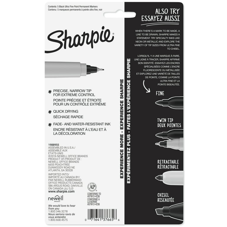 Sharpie Ultra Fine Point Permanent Marker (Black) GSN701C B&H