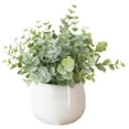 thumbnail image 1 of Halloween Decorations Outdoor Potted Plants Artificial Plants With Vase Artificial Leaves In Pots Green Faux Potted Plants For Desktop Greeny Home Decor, 1 of 4