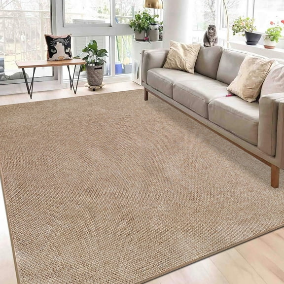 Artnice Easy Jute 5x7 Outdoor Rugs, Natural Color Farmhouse Washable Area Rugs for Living Room, Entry Rugs Non Slip Carpet Mats for Home Décor