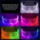 thumbnail image 5 of Lentes LED futuristas para fiestas - Control dual de 9 efectos de luz - Ideal para Navidad, bares y carnavales - Material acrílico resistente - Talla universal (16.5cm) - Incluye pilas, 5 of 6