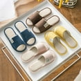 thumbnail image 6 of XIMIN House Use Cotton Linen Slippers Striped Shoes for Women Men Household Slippers Indoor Casual Shoes Home Slide with Cute Print Non-slip Slippers, 6 of 7