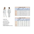 thumbnail image 5 of GLOBAL Women 100% Cotton Pajama Set Long Sleeve Pjs Button Down Comfy Nightwear, 5 of 5