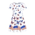 thumbnail image 4 of CAIXIA 4th of July Dresses for Girls USA Patriotic Dress American Flag A Line Dress Independence Day Outfit, 4 of 4