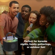 Aiwa Light up Wireless Karaoke Speaker, Black, AI6029-BLK
