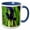 Blue/White, variant on 3drose, Dark Purple Iris with Waterdrops, 11oz Mug