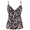 Leopard, variant on Women's Tankini Tops Shirred Ruffled Swimsuits V Neck Swimwear Top