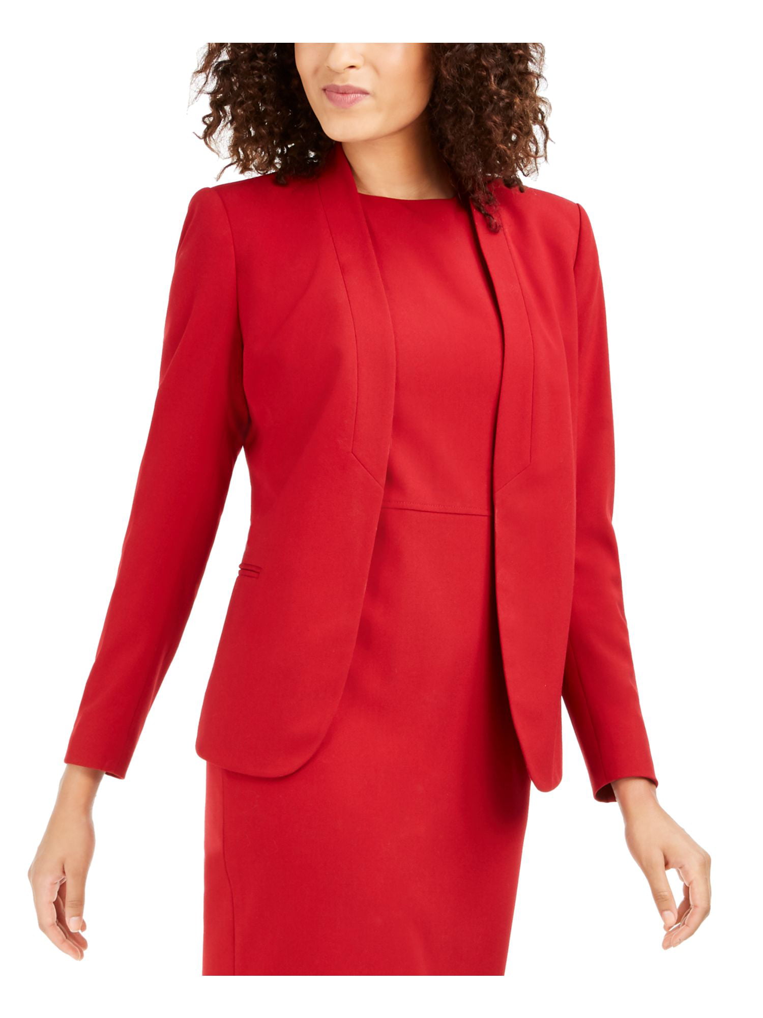 KASPER $109 Womens New Red Buttoned Blazer Wear To Work Jacket 18W Plus B+B  - Walmart.com