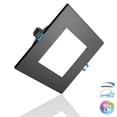 thumbnail image 1 of Nicor Lighting DLE621205KSQBK 6 Po DLE6 Série Carré Noir Panneau Plat LED Downlight - 5000K, 1 of 1