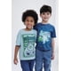thumbnail image 2 of Pack de 2 camisetas Disney Monsters Inc., para niños pequeños, color aguamarina pálido/azul marino, 2 of 6