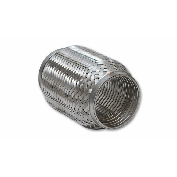 Vibrant Performance Exhaust Flex Connector 60604 TurboFlex; 2 Inch Inner Diameter; 4 Inch Length; T304 Stainless Steel Braid