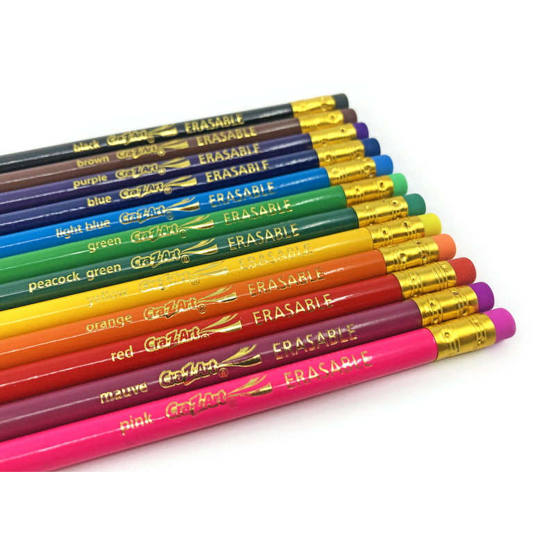 Cra-Z-Art Beginner to Expert for Ages 3 & Up Erasable Colored Pencils - 12 Pack