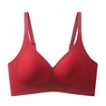 thumbnail image 3 of Jinhomg Comfort Bralette for Women Layer Ready Weekend Styling Wirefree Bralette No Print Pullover Style for Daily Lounge Wear, Clean Silhouette, for Smooth Styling Wine L, 3 of 8