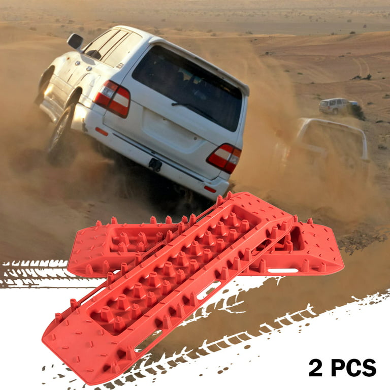2x Traction Boards Snow Escape Devices track Pad Roll Nonslip Plate Heavy  Duty off roading traction track for Pickups