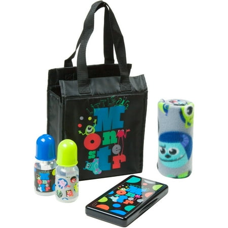 Disney Monsters Inc Diaper Bag Gift Set Black Disney Monsters Inc Diaper Bag Gift Set Black
