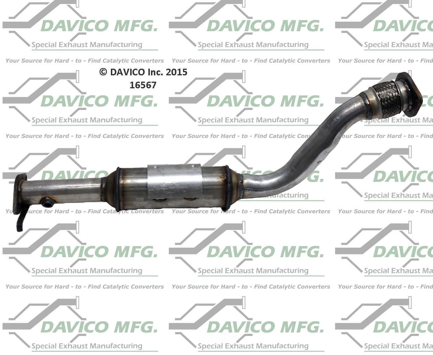Davico Mfg Catalytic Converter P/N:16567 Fits select: 2000-2005 CHEVROLET IMPALA, 1997-2003 PONTIAC GRAND PRIX
