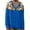 Blue, variant on Ladies' Ethnic Printed Style Cardigan Jacket Ladies' Autumn And Winter Jacket