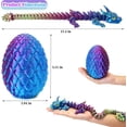 thumbnail image 2 of 3D Printed Dragon Easter Eggs, Cool 3D Printer Articulated Crystal Dragon Toys , Surprise Animals Figurines Fidget Dinosaur Eggs Toys, 2 of 8