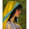 thumbnail image 2 of John William Godward 20x23 Black Ornate Framed Double Matted Museum Art Print Titled: Melissa (1898), 2 of 5