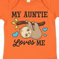 thumbnail image 4 of Inktastic My Auntie Loves Me with Sloth and Hearts Boys or Girls Baby Bodysuit, 4 of 5