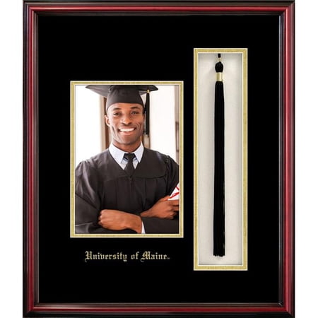 Campus Images ME9995x7PTPC 5 x 7 in. Maine University Portrait Frame with Tassel Box Petite Cherry