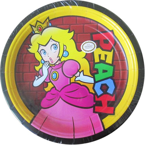 Super Mario Cartoon Small Paper Plates (8ct, 3 designs)