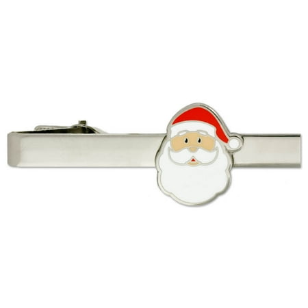 PinMart's Silver Christmas Santa Clause Tie Clip Tie Bar