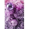 Magari 24" Tabletop Purple Christmas Tree with LED Light and Ornaments