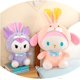 thumbnail image 5 of Muñeco de conejo de Sanrio, Hello Kitty, amigo Cinnamoroll, Kuromi, My Melody, juguete de peluche, almohada de anime kawaii, decoración de habitación, regalo de Navidad para niños, 5 of 6