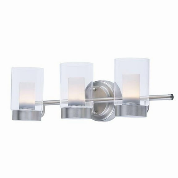 Mod 3-Light Vanity, Satin Nickel