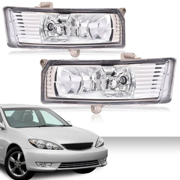 Clear Lens Bumper Fog Lights w/Bulbs Wire Switch Fit For 2005-2006 Toyota Camry