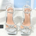 thumbnail image 2 of Women Summer Shoes Buckle Strap Thin High Heels Open Toe Sandals Party Shoes, 2 of 3