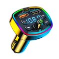 thumbnail image 1 of Kit de Voiture Émetteur FM Mains Libres Bluetooth-Compatible 5.0 Chargeur Rapide 2USB Lecteur Modulateur MP3 Récepteur Audio Chargeur de Voiture, 1 of 1