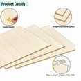 thumbnail image 3 of 12 Pack Sheets 12 x 8 x 1/13 Inch Thin Plywood Wood Sheets Unfinished Wood Squares Boards Balsa Wood Sheets for Crafts, 3 of 7