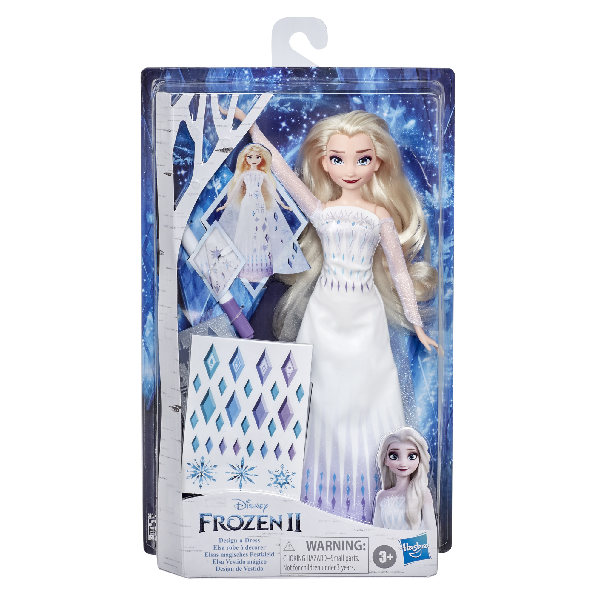 Disney''s Frozen 2 Design-A-Dress Elsa Doll with Stickers, Marker, and Stencil - image 2 of 7