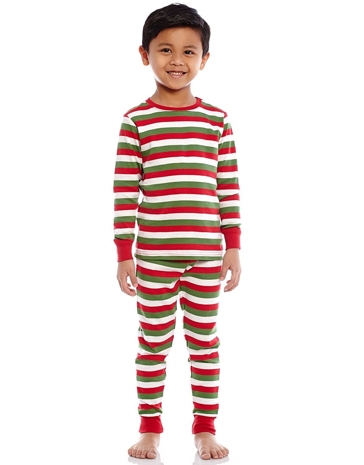 Leveret Striped Kids & Toddler Boys Pajamas 2 Piece Pjs Set 100% Cotton 
