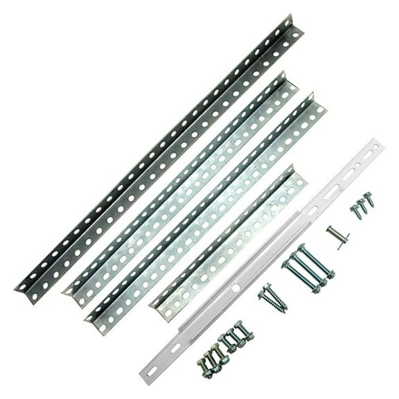 Universal Garage Door Opener Installation Kit - Gray - Heavy Duty Angle Iron & Bracket - Fits Up to 9ft Doors - Strengthens & Improves Performance - Easy Installation