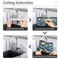 thumbnail image 5 of Yayeee Faucet Mat for Kitchen Sink 14.7" Diatomite Long Splash Guard Pad, Dark Mountains, 2 Pack, 5 of 7