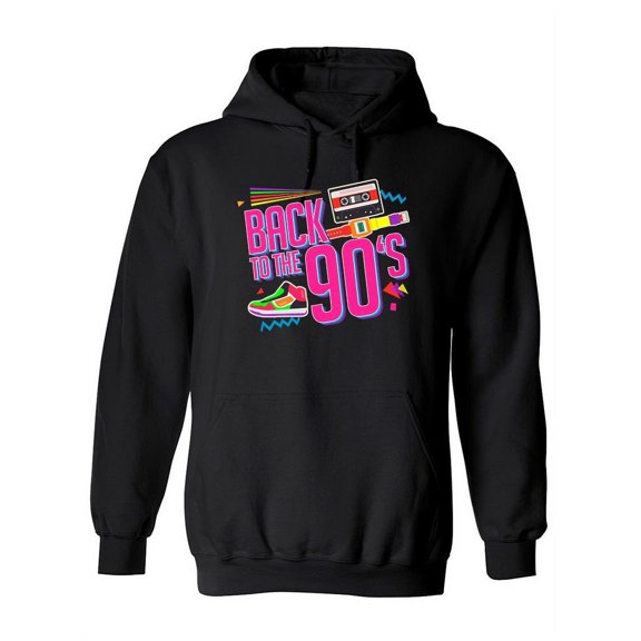 Back To The 90's Retro Hoodie Women -Image by Shutterstock, Female 3X-Large
