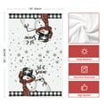thumbnail image 6 of Sm:)e Black White Buffalo Plaid Snowman Xmas Trees Christmas Kitchen Dish Towels 18 x 26 Inch Set of 4, 6 of 6
