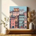 thumbnail image 6 of Colorful European Buildings Canvas Print Wall Art for Living Room Office Kitchen Dining Room, 6 of 8